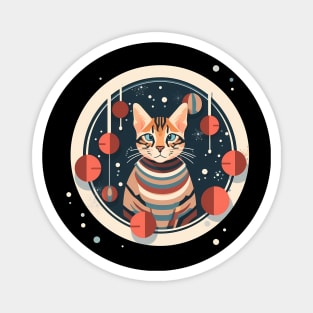 Bengal Cat Xmas Ornament, Love Cats Magnet